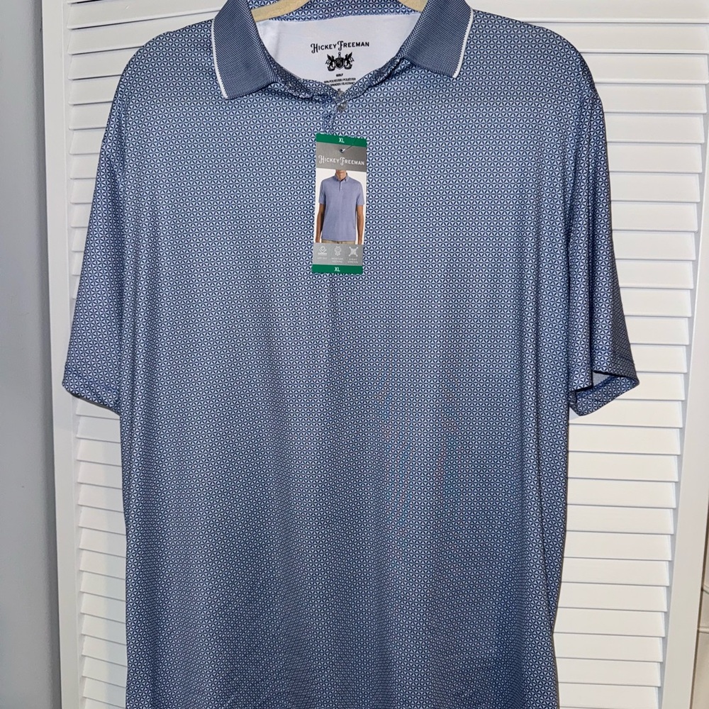 Hickey Freeman Blue Polo Shirt